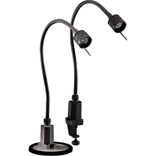 Sunnex Halogen Task Lights, 20 W, 20" Neck, Black Industrial Sales