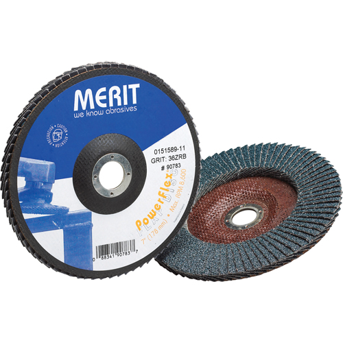 Flap Wheels, 4-1/2" x 7/8", Type 27, 60 Grit, Zirconium Industrial Sales