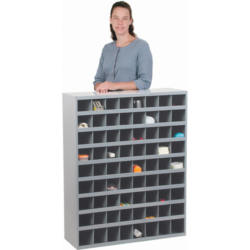 Armoires pour bacs de rangement en acier, 33-3/4" la x 12" p x 42" h, Gris Industrial Sales