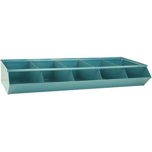 Sectional Bin Units, 100 lbs. Cap., 37" W x 15-1/2" D x 6" H, Blue Industrial Sales