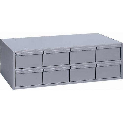 Casiers &agrave; tiroirs industriels, 8 tiroirs, 22-3/4" la x 11-5/8" p x 7-3/8" h, Gris Industrial Sales