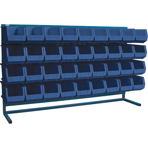 Rayonnage &agrave; persienne avec bacs, 36 bacs, 72" la x 15" p x 40" h Industrial Sales
