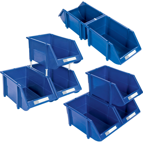 Stack & Hang Bin, 7-7/8" W x 7" H x 17-11/16" D, Red Industrial Sales