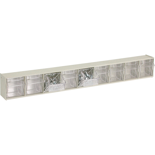 Tip-Out Bins Modular Storage System, 23-5/8" W x 2-1/2" D x 3-1/8" H, 9 Drawers Industrial Sales