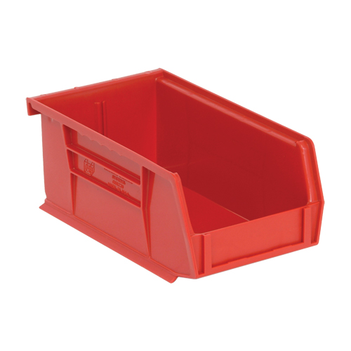 Bacs ultra empilable & suspendable, 4-1/8" la, 3" h x 7-3/8" p, Rouge Industrial Sales