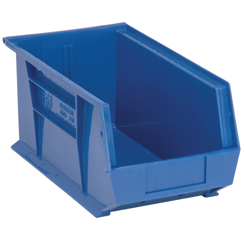 Ultra Stack & Hang Bin, 8-1/4" W x 7" H x 14-3/4" D, Blue Industrial Sales