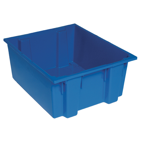 Contenants Stack & Nest, 10" x 23,5" x 19,5", Bleu Industrial Sales