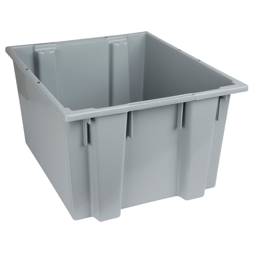 Contenants Stack & Nest, 13" x 23,5" x 19,5", Gris Industrial Sales