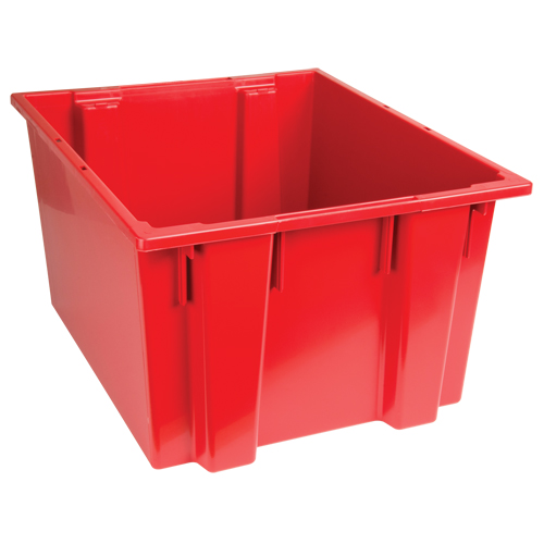 Contenants Stack & Nest, 13" x 23,5" x 19,5", Rouge Industrial Sales