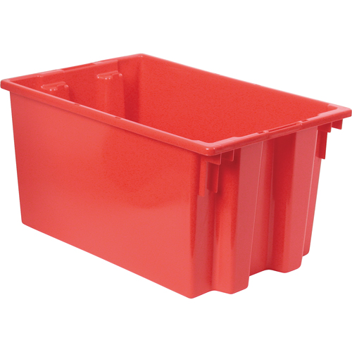 Contenants Stack & Nest, 12" x 23,5" x 15,5", Rouge Industrial Sales