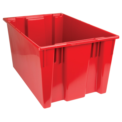 Contenants Stack & Nest, 15" x 29,5" x 19,5", Rouge Industrial Sales