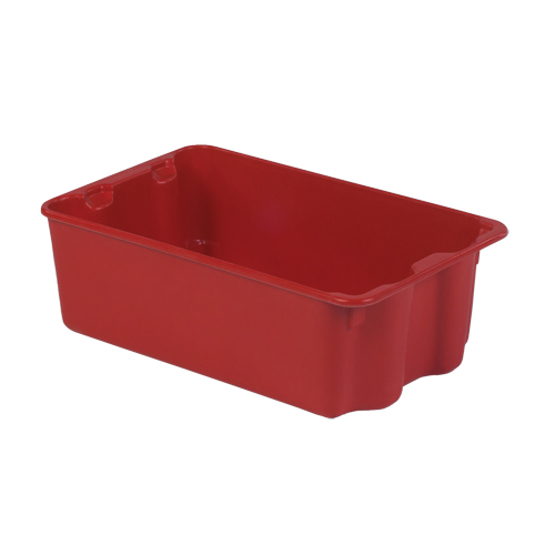 Polylewton Stack-N-Nest&reg; Containers, 7.9" x 24" x 14.1", Red Industrial Sales