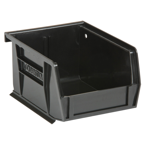 Ultra Stack & Hang Bin, 4-1/8" W x 3" H x 5-3/8" D, Black Industrial Sales