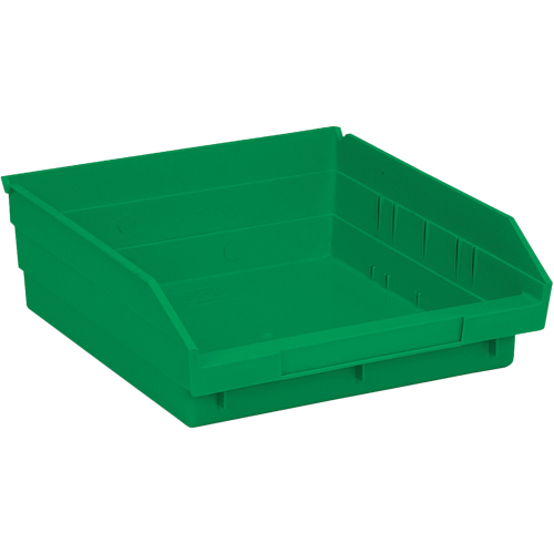 Bacs pour tablette, 11-1/8" la x 4" H x 11-5/8" p, Vert, Capacit&eacute; 30 lb Industrial Sales
