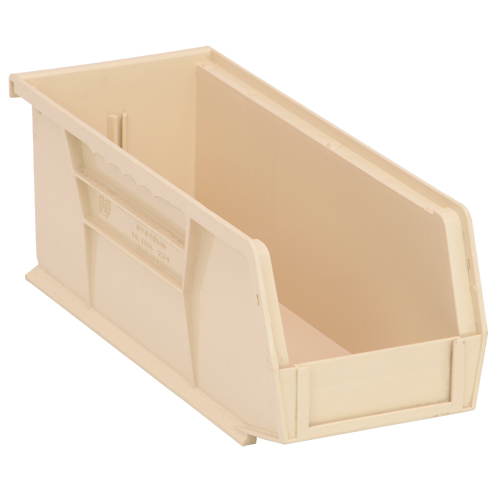 Ultra Stack & Hang Bin, 4-1/8" W x 4" H x 10-7/8" D, Ivory Industrial Sales