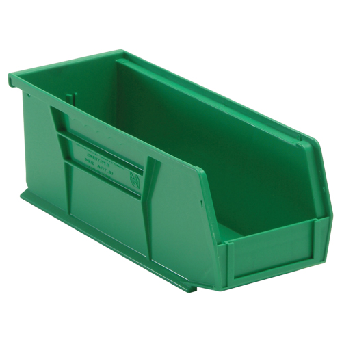 Ultra Stack & Hang Bin, 4-1/8" W x 4" H x 10-7/8" D, Green Industrial Sales