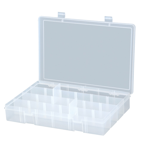 Compact Compartment Cases, 13.125" W x 2.3125" D x 9" H, 24 Compartments Industrial Sales