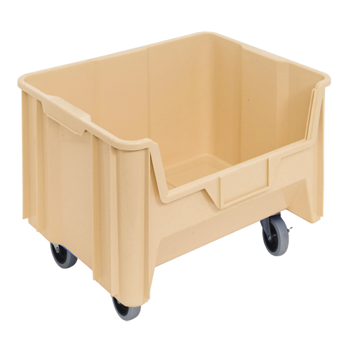 Bac g&eacute;ant mobile empilable, 12-7/16" ha x 19-7/8" la x 15-1/4" p, Capacit&eacute; de 250 lb, Ivoire Industrial Sales