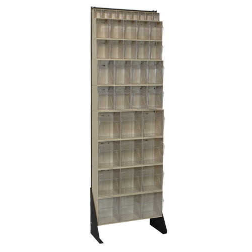 Tip-Out Bins Stand, 23-5/8" W x 8" D x 75" H, 36 Drawers Industrial Sales