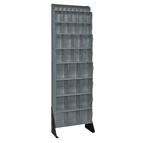 Tip-Out Bins Stand, 23-5/8" W x 8" D x 75" H, 36 Drawers Industrial Sales