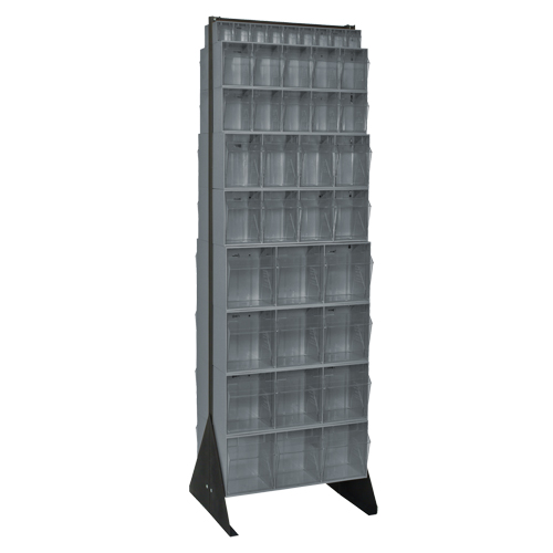 Tip-Out Bins Stand, 23-5/8" W x 16" D x 75" H, 72 Drawers Industrial Sales
