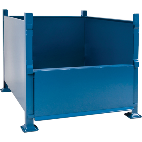 Bulk Stacking Containers, 30" H x 34.5" W x 40.5" D, 3500 lbs. Capacity Industrial Sales
