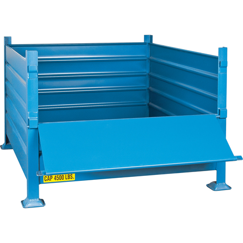Bulk Stacking Containers, 30" H x 40.5" W x 48.5" D, 4500 lbs. Capacity Industrial Sales