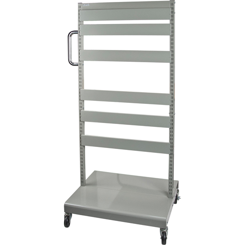Mobile Tilt Bin Rack - Cart Only, Double-sided, 26-1/4" W x 22" D x 57-1/2" H Industrial Sales