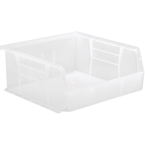 Clear-View Ultra Stack & Hang Bin, 11" W x 5" H x 10-7/8" D, Clear Industrial Sales