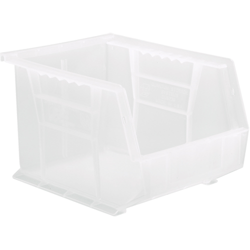 Clear-View Ultra Stack & Hang Bin, 8-1/4" W x 7" H x 10-3/4" D, Clear Industrial Sales