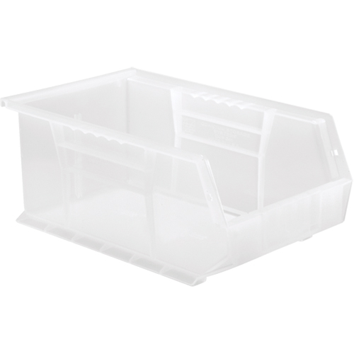 Clear-View Ultra Stack & Hang Bin, 8-1/4" W x 6" H x 13-5/8" D, Clear Industrial Sales