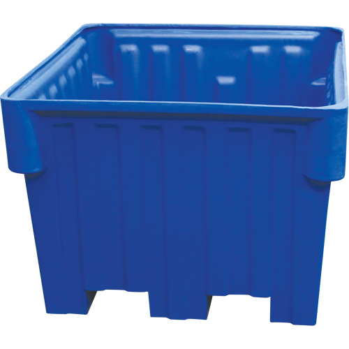 Bacs emboîtables pour chariot &eacute;l&eacute;vateur, 42" la x 48" p x 30" h, Bleu Industrial Sales