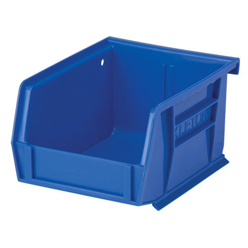 Stack & Hang Bin, 4-1/8" W x 3" H x 5-3/8" D, Blue Industrial Sales