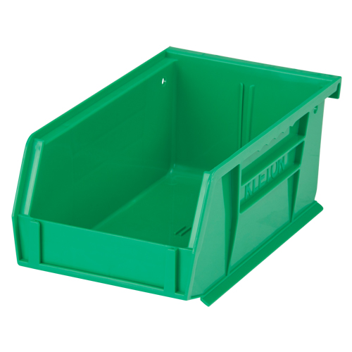 Stack & Hang Bin, 4-1/8" W x 3" H x 7-3/8" D, Green Industrial Sales
