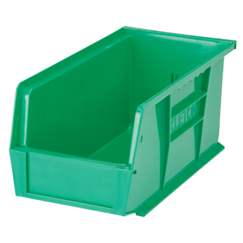 Stack & Hang Bin, 5-1/2" W x 5" H x 10-7/8" D, Green Industrial Sales