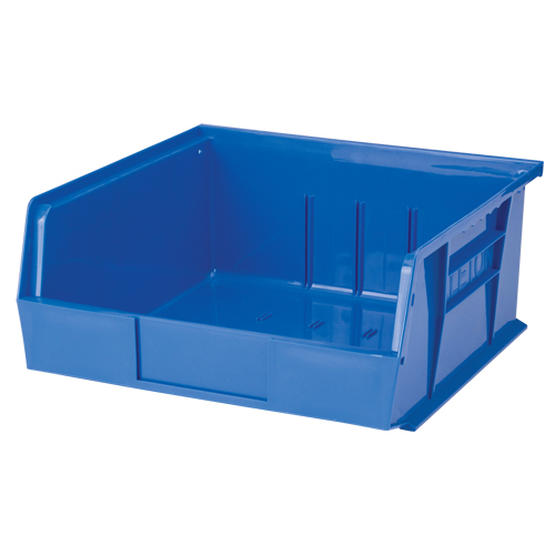 Stack & Hang Bin, 11" W x 5" H x 10-7/8" D, Blue Industrial Sales