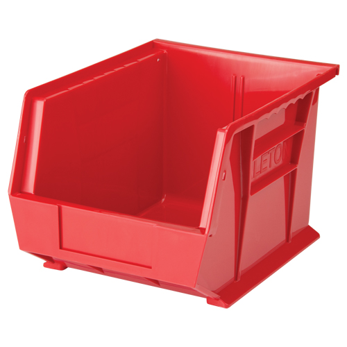 Bac empilable & &agrave; suspendre, 8-1/4" la, 7" h x 10-3/4" p, Rouge Industrial Sales