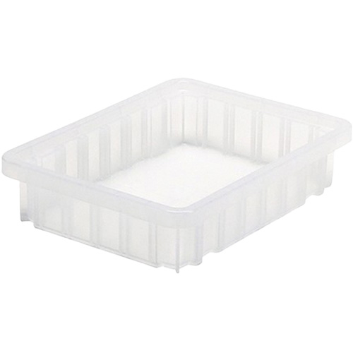 Contenant Divider Box, Plastique, 10,875" la x 8,25" p x 2,5" h, Transparent Industrial Sales