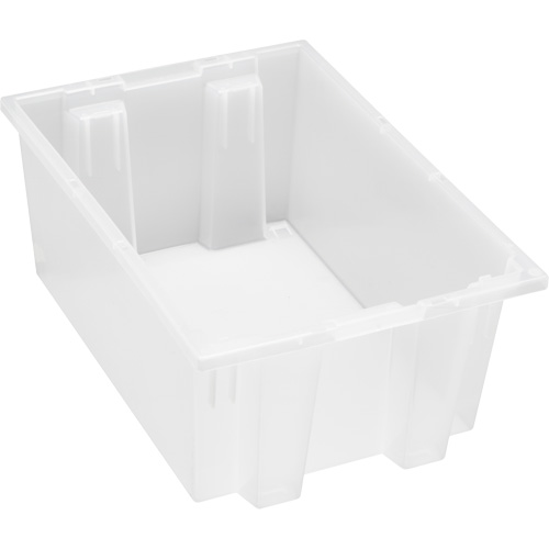 Contenant robuste Stack & Nest, 8" x 13,5" x 19,5", Transparent Industrial Sales