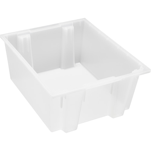Contenant robuste Stack & Nest, 10" x 19,5" x 23,5", Transparent Industrial Sales