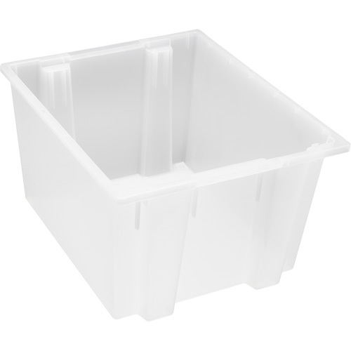 Contenant robuste Stack & Nest, 13" x 19,5" x 23,5", Transparent Industrial Sales