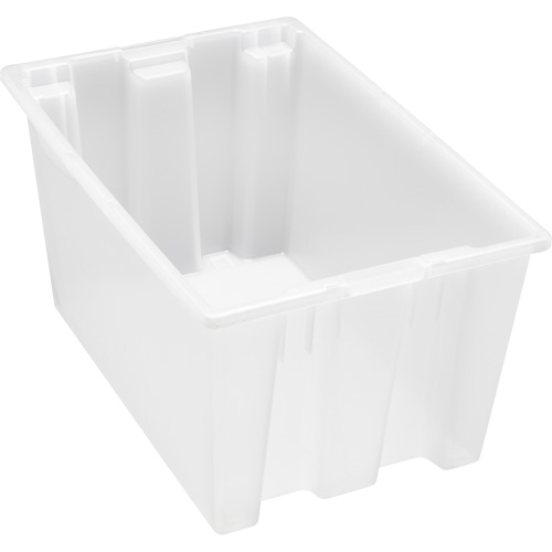 Contenant robuste Stack & Nest, 15" x 19,5" x 29,5", Transparent Industrial Sales