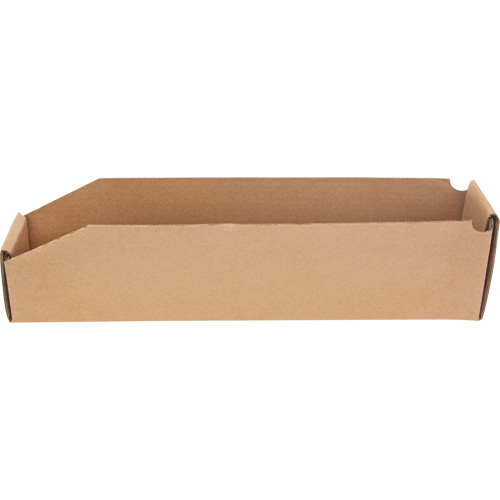Boîtes profondes en carton ondul&eacute;, 1-7/8" la x 17-1/8" p x 4-1/2" h, Beige Industrial Sales
