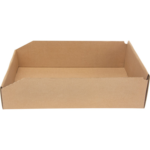 Deep Corrugated Parts Bins, 11-3/4" W x 17-1/4" D x 4-1/2" H, Beige Industrial Sales