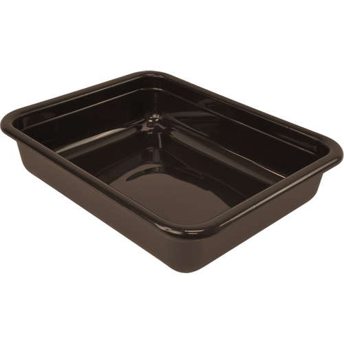 Bac d'entreposage tout usage &agrave; fond plat, 5" ha x 15" p x 20" lo, Plastique, Brun Industrial Sales