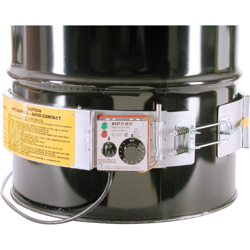 Thermostat Control Heaters, Steel Drums, 55 US gal (45 imp. gal.), 200°F - 400°F, 240 V Industrial Sales