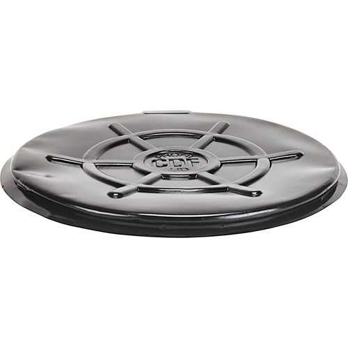 Protective Drum Lids, Open Top, Fits: 55 US gal (45 imp. gal.), Black Industrial Sales