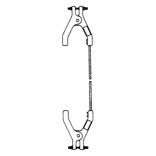 Heavy-Duty Bonding & Grounding Wire Assemblies - Two Hand Clamp Connectors Industrial Sales
