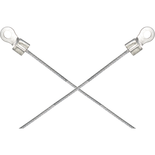 Light-Duty Bonding & Grounding Wire Assemblies - Two 1/4" Terminal Connectors Industrial Sales