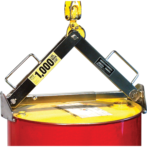 Drum Lifter, 30 - 85 US Gal. (25 - 70 Imperial Gal.), 1000 lbs./454 kg. Cap. Industrial Sales